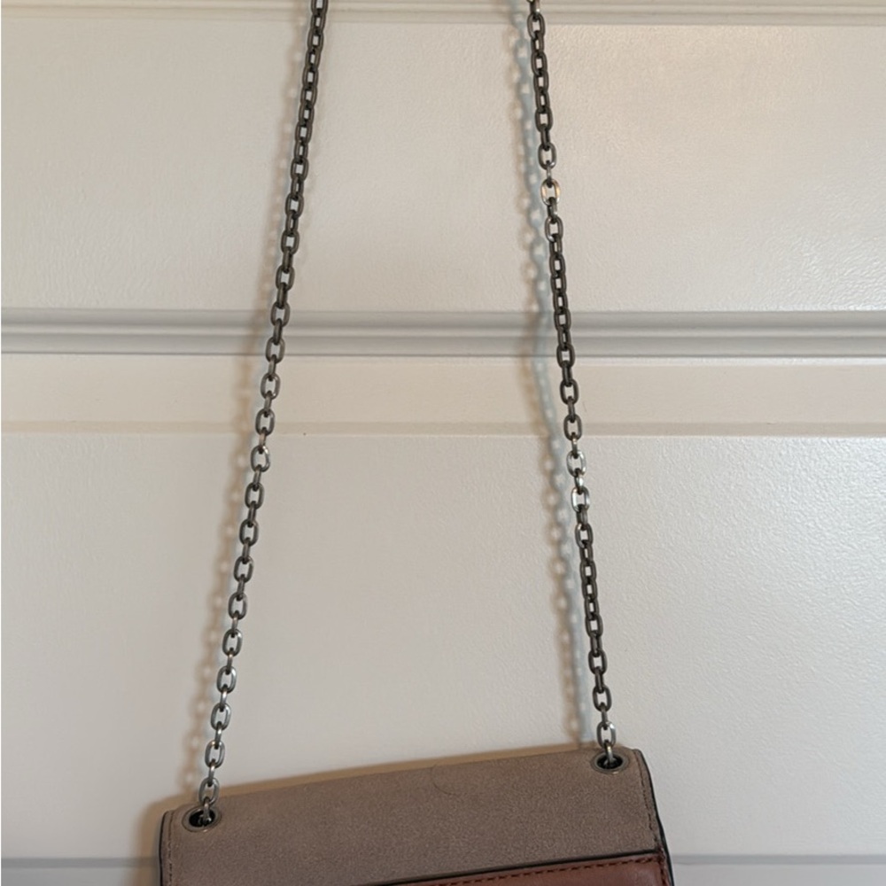 Rebecca Minkoff Tan and Brown Chain Strap Bag